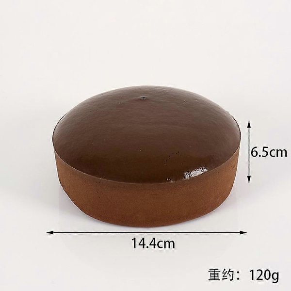 Klebrig Brød Squishy, Klebrig Toast Squishy, Toast Skivet Brød Stressleke coffee colour orbicular