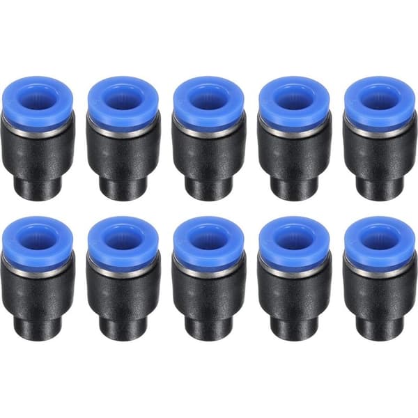 Pakke med 10 lufttette pneumatiske tetningsplugger for 6 mm trykkluftsystemer