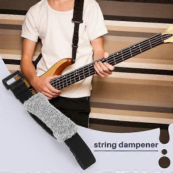 Gitarrband Strängar Mute Dämpare Muter Wraps Akustiska Klassiska Gitarrer Ukulele Instrument Tillbehör