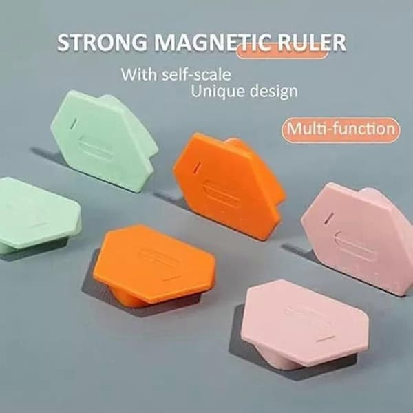 Magnetisk sømguide til symaskine, polygonal stærk magnetisk måler 2025 Ny Pink