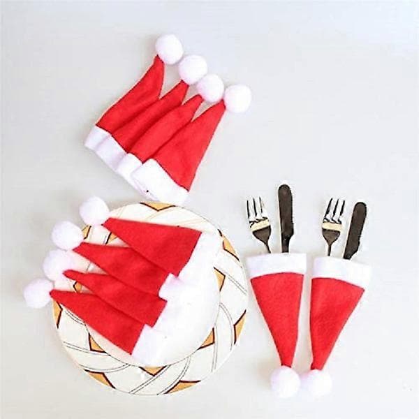 10 stycken Mini Tomtehatt Juldekor Hem Julklapp Present Dekoration