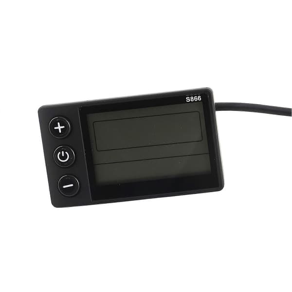 S866 Elektrisk Sykkel Display LCD Måler 24V 36V 48V Elektrisk Sparkesykkel Kontrollpanel med SM Plugg