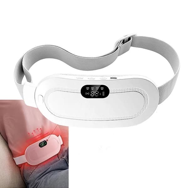 Varmepute for menstruasjonssmerter, 3-trinns justering, bærbar White