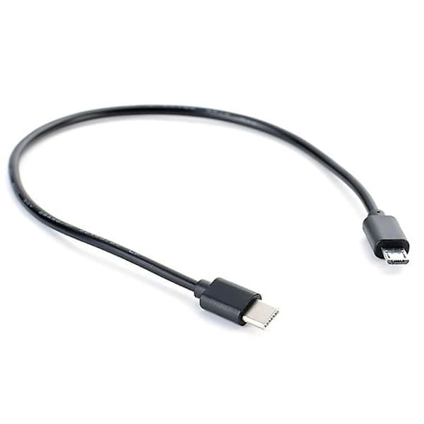 Type C USB-C til Micro USB-kabel Micro B USB Type C-kabel Han til Han Datakabel 30CM