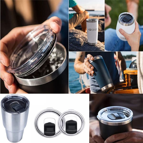 30oz magnetisk skyvelokk, sprutsikker og lekkasjesikker, egnet for YETI-kopper. 1