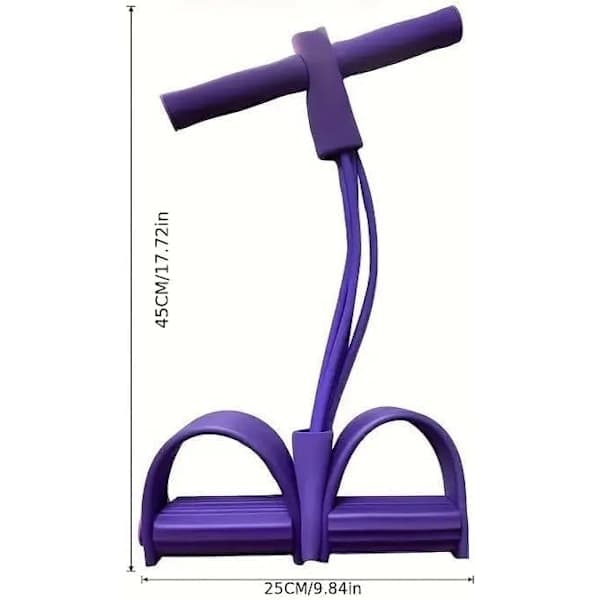 Multifunktionellt spännrep | Elastisk yogapedaldragare | Dragreducerare | Sit-up träningsutrustning | Unisex träning | Motståndsrep Pink onesize