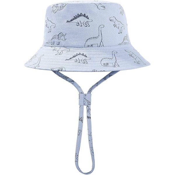 Baby Solhatt Småbarn Solskyddshatt för Baby Pojkar Flickor Barn Sommar Bucket Hatt UPF 50+ Vikbar Strandhatt Blue