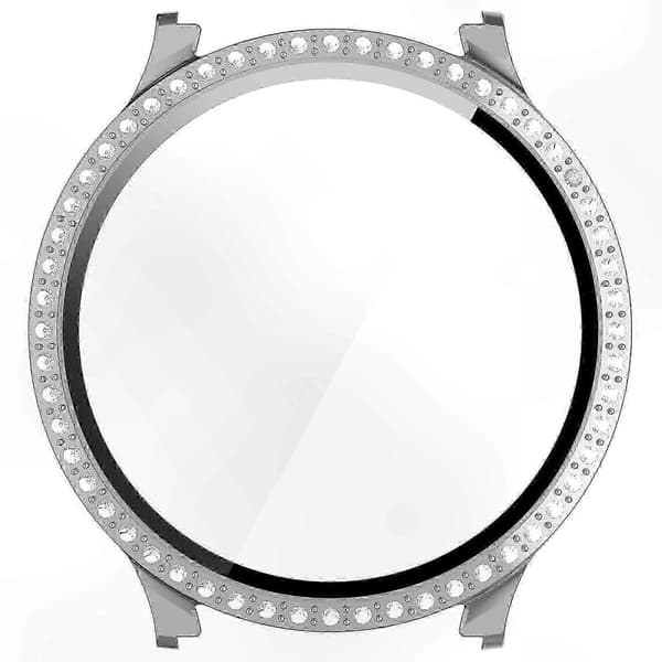 Damers 40 mm Smartwatch med Strass, Härdat Glas och Snygg Design för Vardagsbruk Electroplating Silver