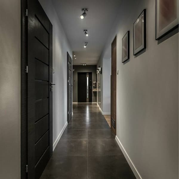 Loftspot, indendørs spot, drejelig, justerbar, mat sort