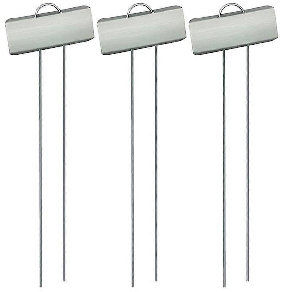 25-pack Metall Växtetiketter, Trädgårdsblommor Krukväxtskyltar, Vattentät Växtskylt