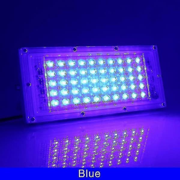 50W Udendørs LED Floodlight, Vandtæt IP65 Blue