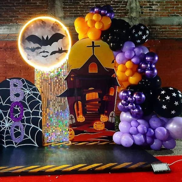 60-delt Halloween-ballongsett, bursdagsballonger, egnet for bryllup, jubileer og babyshower.
