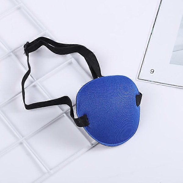 2-pack Ögonlapp Mjuk Justerbar Amblyopi Skelögonslapp För Vänster Eller Höger Öga Child Size Blue