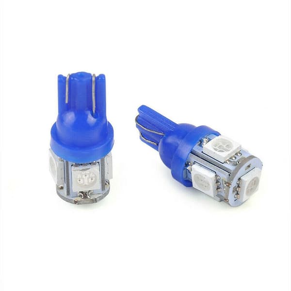 13-delt sett med blå LED interiørlys, kupélys og skiltlys for biler, 12V kit tilbehør