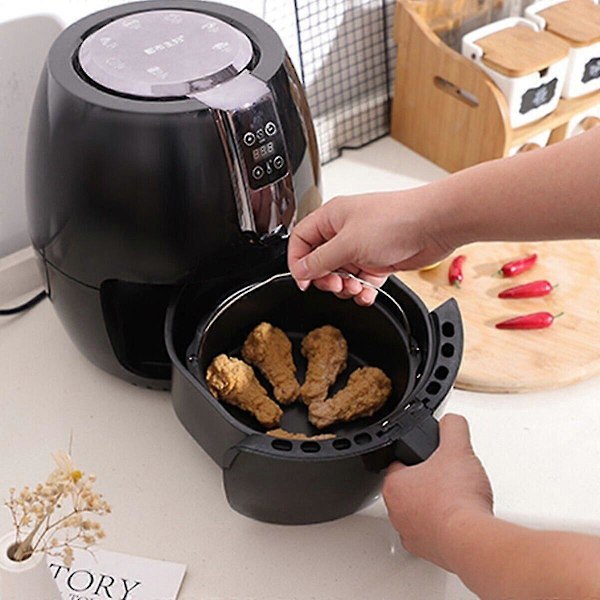 Kaktunna Airfryer Tillbehör Air Frying Pan Fryer Brödbakningskorg 6 Inch