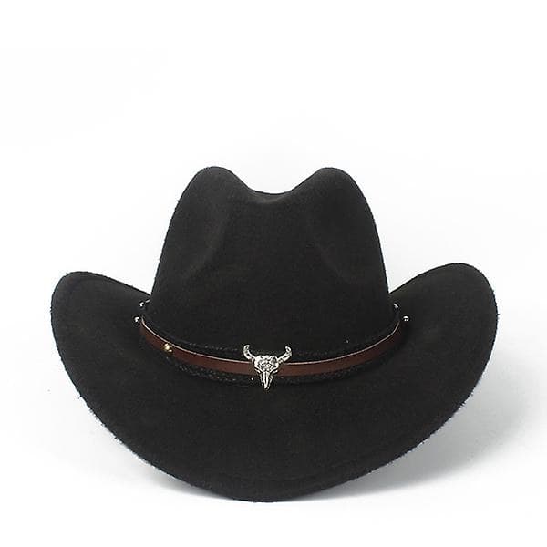 Uld Western Cowboy Hat Sombrero Kaffe Dame