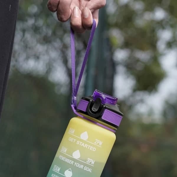 Vattenflaska Sport Drickkopp Plast Vattenkopp 1000ML - hög kvalitet Grön Green