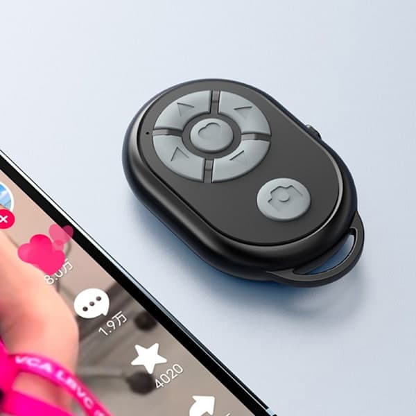 Bluetooth-fjernkontroll for videokamera til mobiltelefon white