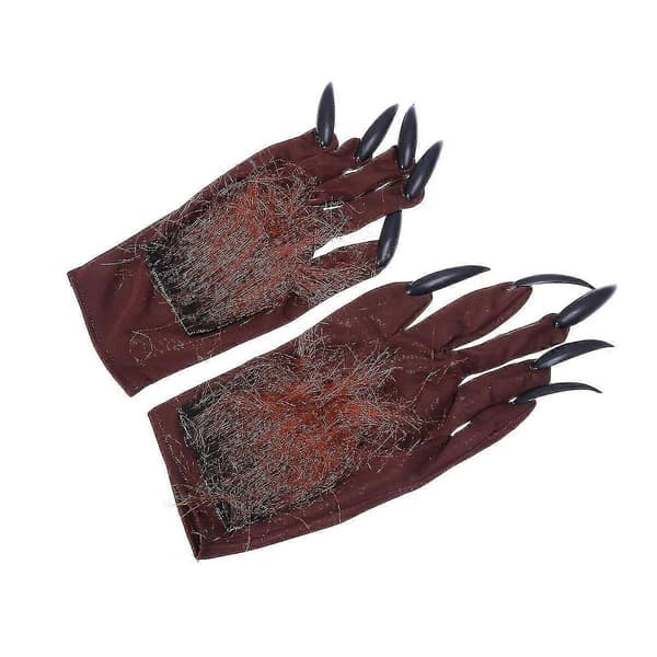 1 par varg handskar kostym djävul handskar halloween varg handskar
