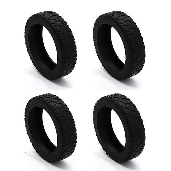 Resväskor Hjulskydd Silikon Tyst Skyddsskydd för Kabinväskor för De Flesta 8 Spinnerhjul Black 4pcs