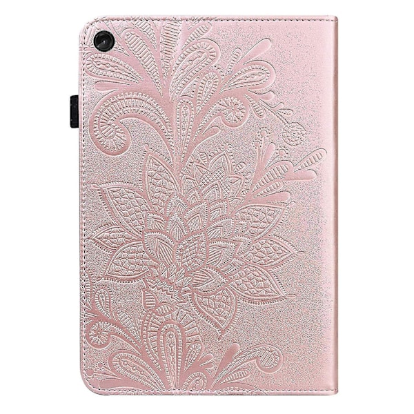 För Lenovo Tab M10 (Gen 3) TB-328FU/TB-328XU Präglat Tablet Ställ Plånboksfodral PU Läder Omslag Pink gold, Rose Gold Style E Lenovo Tab M10 (Gen 3)