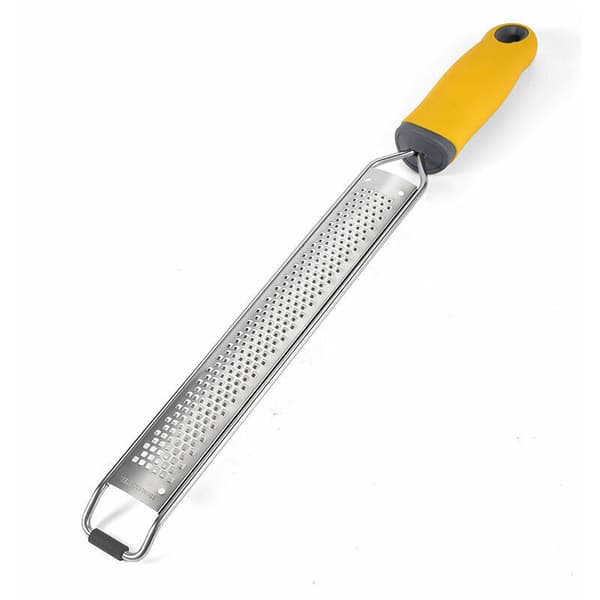 PRO Citrus Zester & Manuelt Ostjern - Parmesan, Citron, Ingefær, Hvidløg, Muskatnød, Chokolade - Skarpt Rustfrit Stålblad