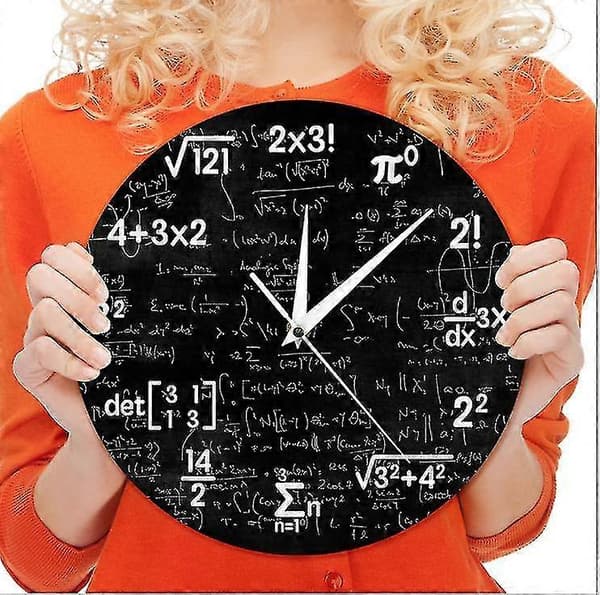 Matematisk Ekvation Modern Minimalistisk Dekorativ Väggklocka