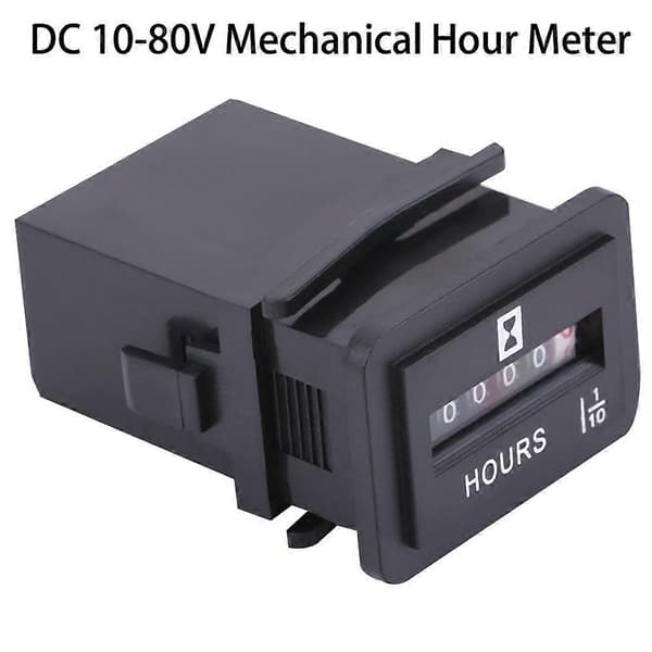 DC 6-80V Mekanisk Timetæller til Diesel Benzin Motor Generator Båd (HM001)