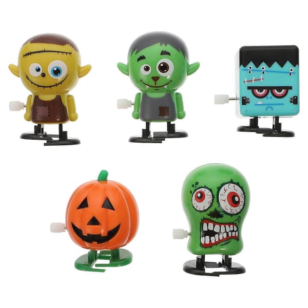 2025 5 st Uppdragbara Leksaker Tecknade Halloween Gående Leksaker för Barn
