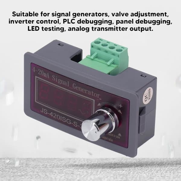 4-20mA og 0-10V Signalgenerator - Analog Simulator Modul - LED Display - Til Fejlfinding