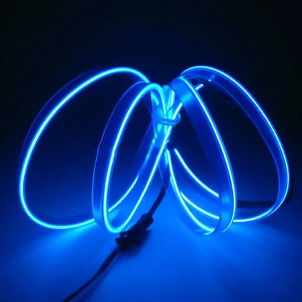 2-meters blå LED bil interiör ambient ljusremsa/tillbehör Blue