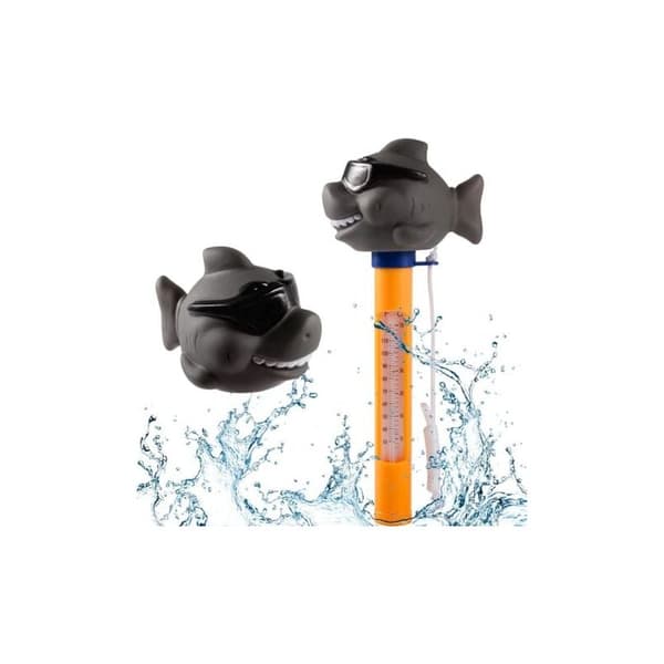Pooltermometer, pooltermometer med snodd, tecknad vattentermometer för utomhus-/inomhuspooler, badkar, jacuzzis och akvarier