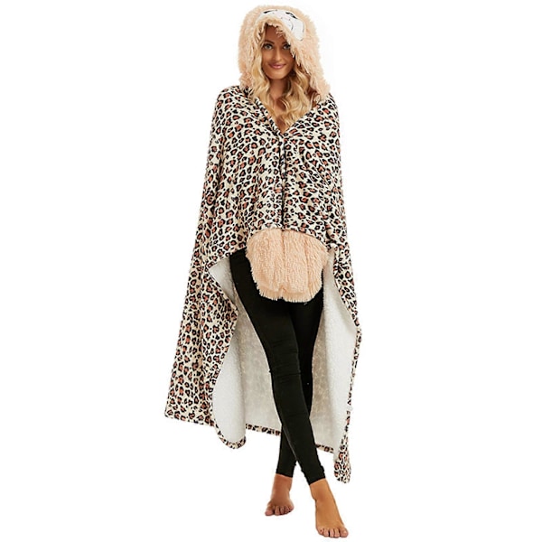 Ko Print Tæppe Blødt Ko Print Kastetæppe Fleece Tæppe Ko Mønster, 100% Nyt Khaki