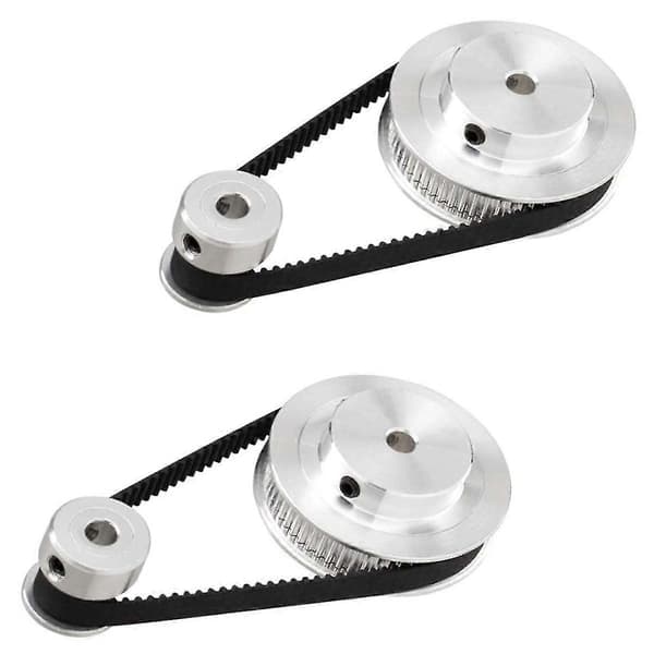 2set 2gt Synkront Hjul 20 60 Tänder Borrning Aluminium Timing Remhjul Gt2 Timing Remhjulssystem