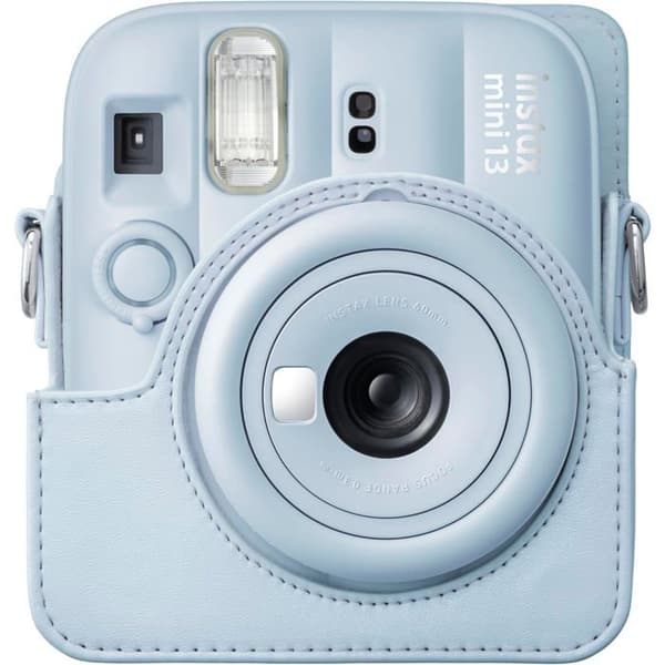 Kameraväska - 1 del - Syntetiskt läder - Fullt skydd - För Instax Mini 13 - Blå