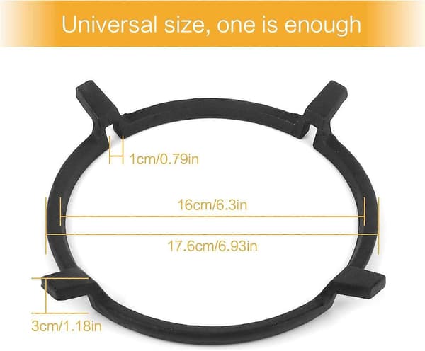 Universal Spisställ, Järnstativ Spisställ Halksäker Wok Ring Pan Stöd Ställ Gjutna Trivets Stödring Spishäll Spis Pan