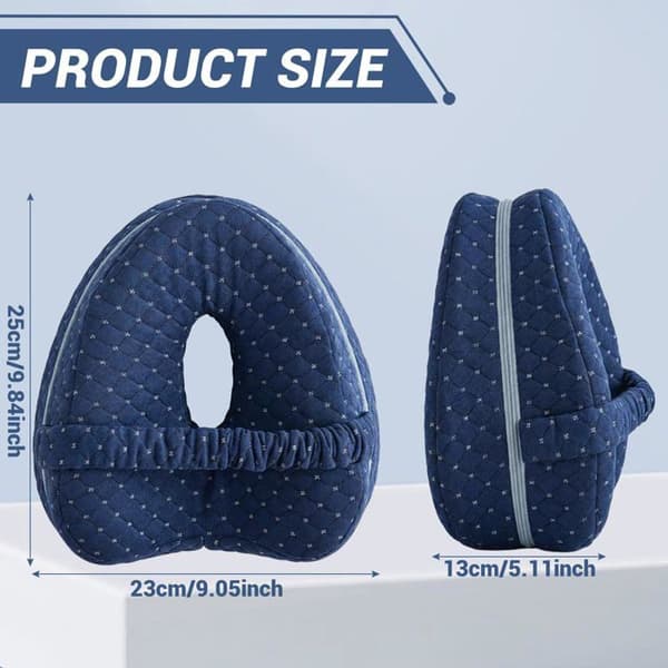 Knæpude - 1 Styk - Memoryskum - Ergonomisk Støtte - Sidesover