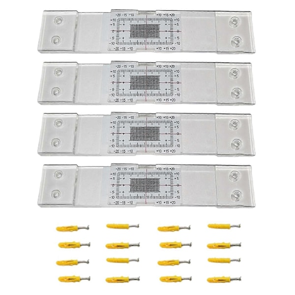 Revnemåler Linestorm Hjørne Indikator Revnemåler Måling Til Overvågning af Vægrevnebredde Instrumentdel 4 pack