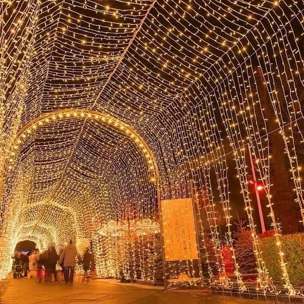 Aurinkovoimalla toimivat jouluvalot ulkokäyttöön 20m 200 LED