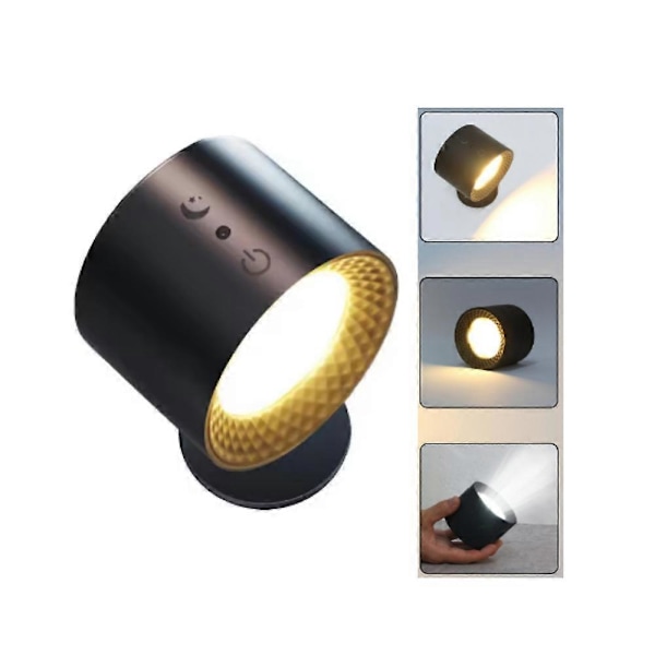 Glowright Lights, Glow Right Vegglamper, Dobbeltsidig Lys, 40t Maksimal Utladning Black-Regular model 2PCS