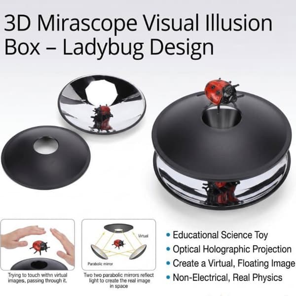Mirascope 3D - 1 enhet - Plast - Optisk illusjonsprojektor - Kontor, skole, hjem - Flerfarget