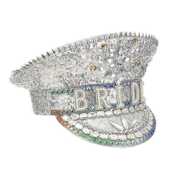 Bryllupshat til bruden silver