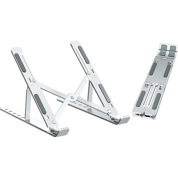 Bærbar computerstander, justerbare niveauer, aluminium bærbar computerstander, velegnet til 10-15,6 tommer bærbare computere