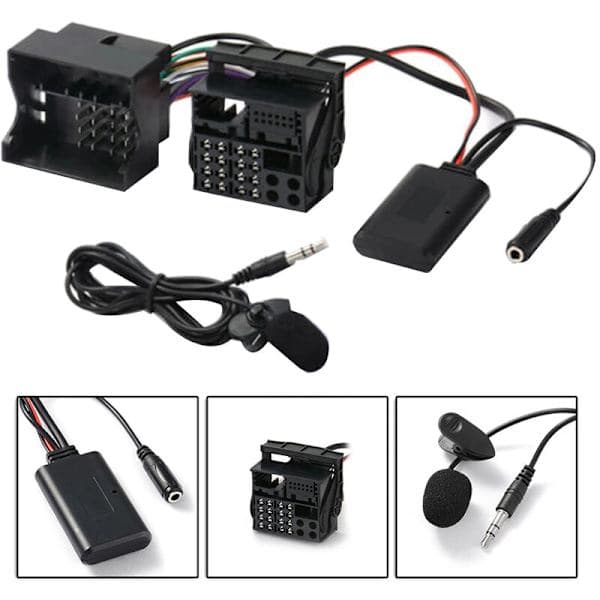 Til OPEL CD30 Mp3 CDC40 CD70 DVD90 Head Unit Installer Ledningsnet Adapter Håndfri Mikrofon Bluetooth 5.0 AUX Adapter
