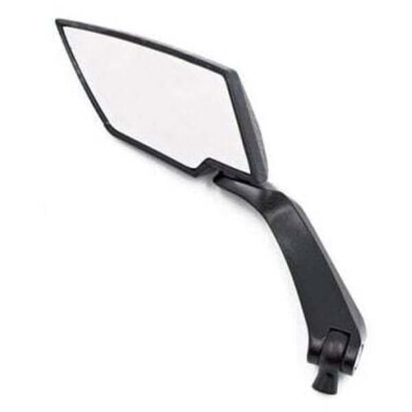 Motorcykelbackspegel, universal svart aluminium, 1 par