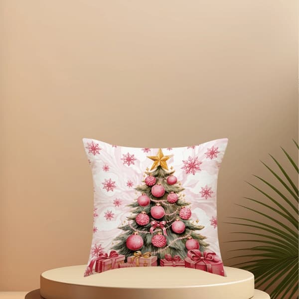 Julepudebetræk 45*45cm Rustik Juledekoration Glædelig Jul Hjem Sofa Pudebetræk