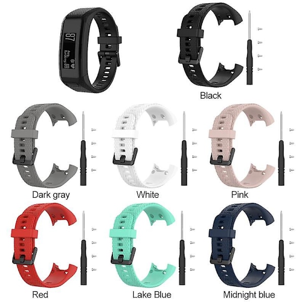 Til Garmin Vivosmart HR Rem Silikone Sports Smart Watch Rem Til Garmin Vivo Smart HR Smart white
