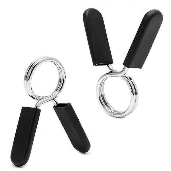 2 stk. 28 mm vægtstang fitnesscenter vægtløftning stang håndvægt lås klemme fjederkrave clips