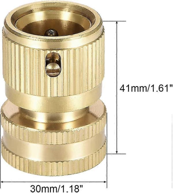 3/4\" G Hun Messing Hurtigkoblinger Adaptere Hageslangekobling 2 stk