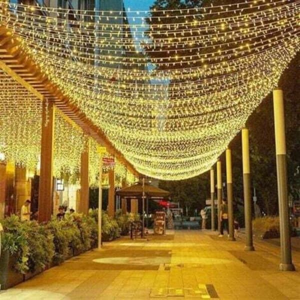 100M 1000 LED (Varmvit) Ljusslinga för Karneval, Bröllop, Utomhus, Trädgård och Inomhusbelysning